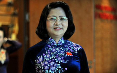 Bà Đặng Thị Ngọc Thịnh được giới thiệu để bầu Phó Chủ tịch nước.